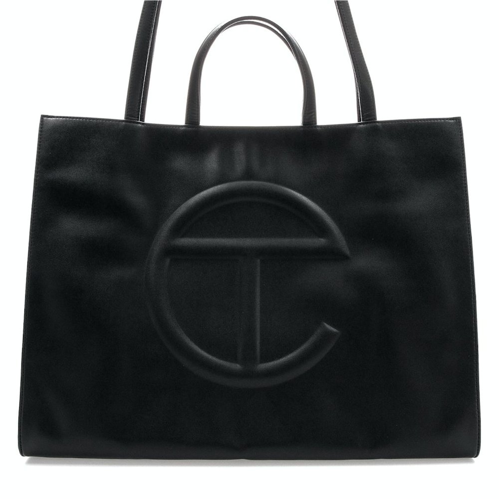 TELFAR Large Shopping Bag - Black - Vegan Leather - Unisex - NWT